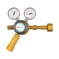 Редуктор газовый баллонный латунный    CTMH Кислород/Инертные газы, 300/40 бар, 250м3/ч, W21,8-G3/8 (для лазерной резки)